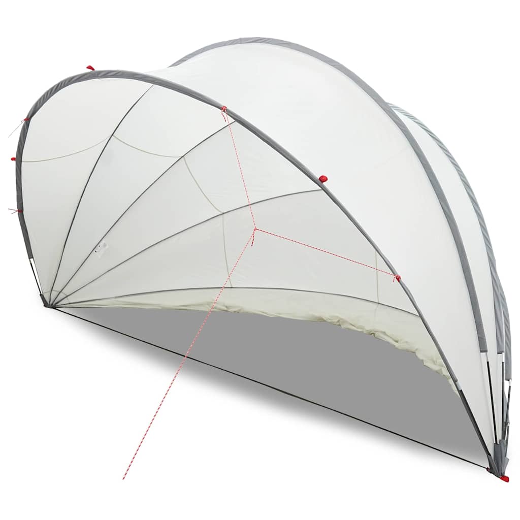 Dome Piscina Grigio e arancione 500 x 500 x 236 cm