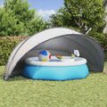 Dome Piscina Grigio e arancione 546 x 516 x 250 cm