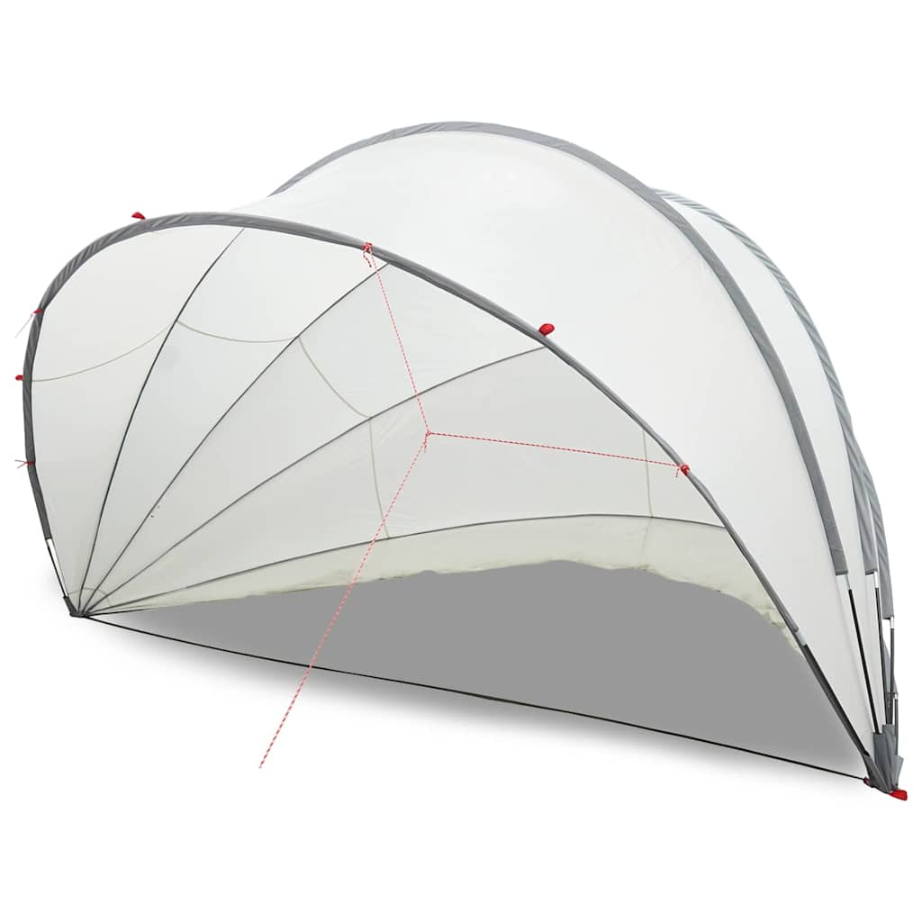 Dome Piscina Grigio e arancione 546 x 516 x 250 cm