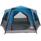 Tenda Cabina 7-Persone con tetto Blu 400 x 350 x 212 cm