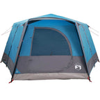 Tenda Cabina 7-Persone con tetto Blu 400 x 350 x 212 cm
