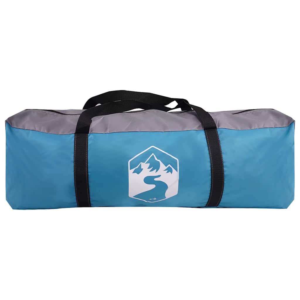 Tenda da Capanna per 5 Persone Blu e Grigio 333 x 317 x 194 cm