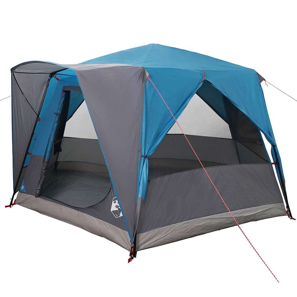 Tenda da Capanna per 5 Persone Blu e Grigio 333 x 317 x 194 cm