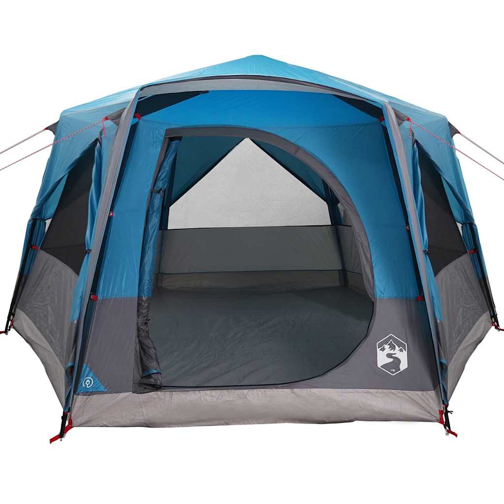 Tenda da Capanna per 5 Persone Blu e Grigio 333 x 317 x 194 cm