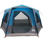 Tenda da Capanna per 5 Persone Blu e Grigio 333 x 317 x 194 cm