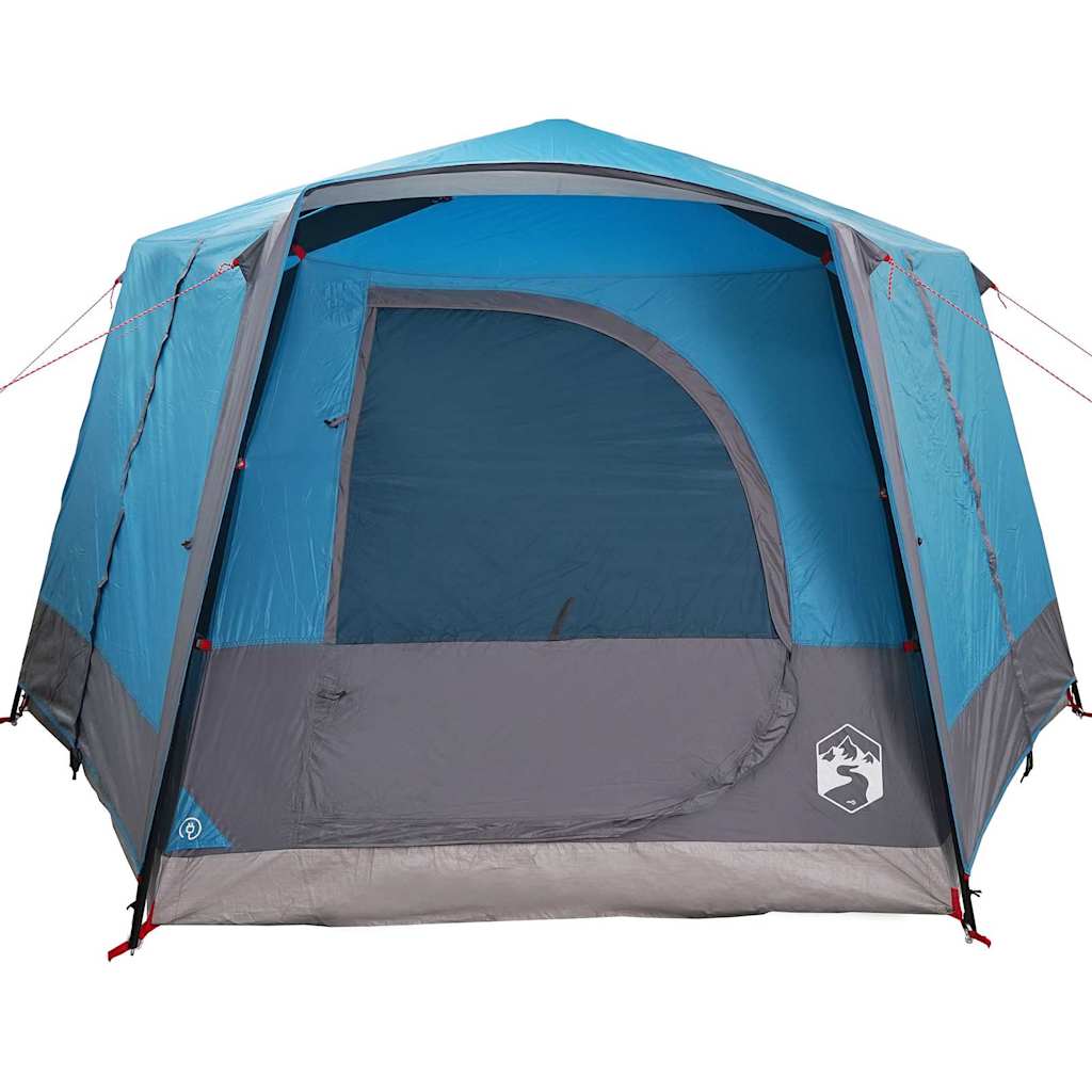 Tenda da Capanna per 5 Persone Blu e Grigio 333 x 317 x 194 cm