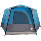 Tenda da Capanna per 5 Persone Blu e Grigio 333 x 317 x 194 cm