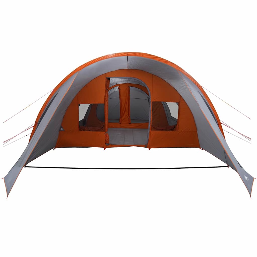 Tenda Tunnel per 5 Persone con tetto Grigio e arancione