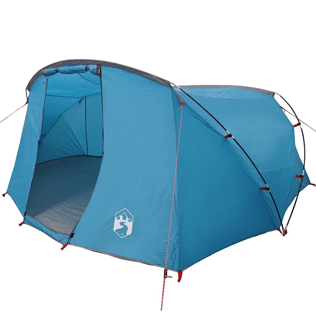 Tenda tunnel per 4 persone Blu e Grigio 318 x 275 x 140 cm