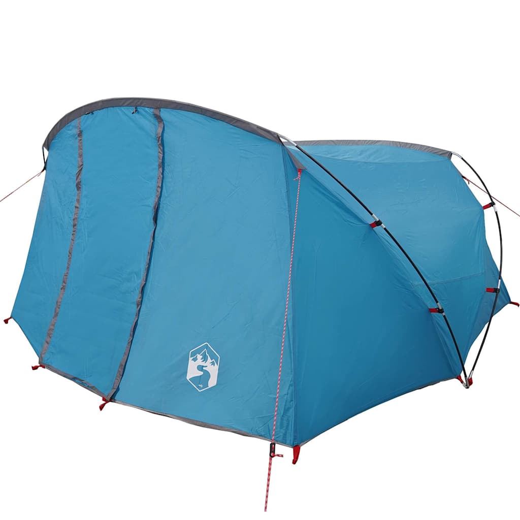 Tenda tunnel per 4 persone Blu e Grigio 318 x 275 x 140 cm