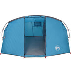 Tenda tunnel per 4 persone Blu e Grigio 318 x 275 x 140 cm