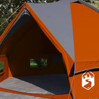 Tenda Teepee per 4 persone con tetto Grigio e arancione