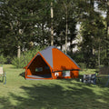 Tenda Teepee per 4 persone con tetto Grigio e arancione