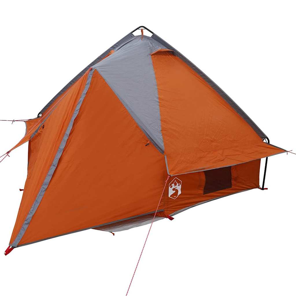 Tenda Teepee per 4 persone con tetto Grigio e arancione