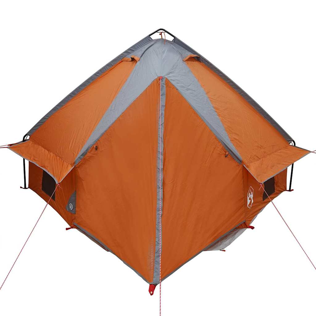 Tenda Teepee per 4 persone con tetto Grigio e arancione