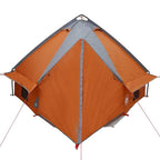 Tenda Teepee per 4 persone con tetto Grigio e arancione