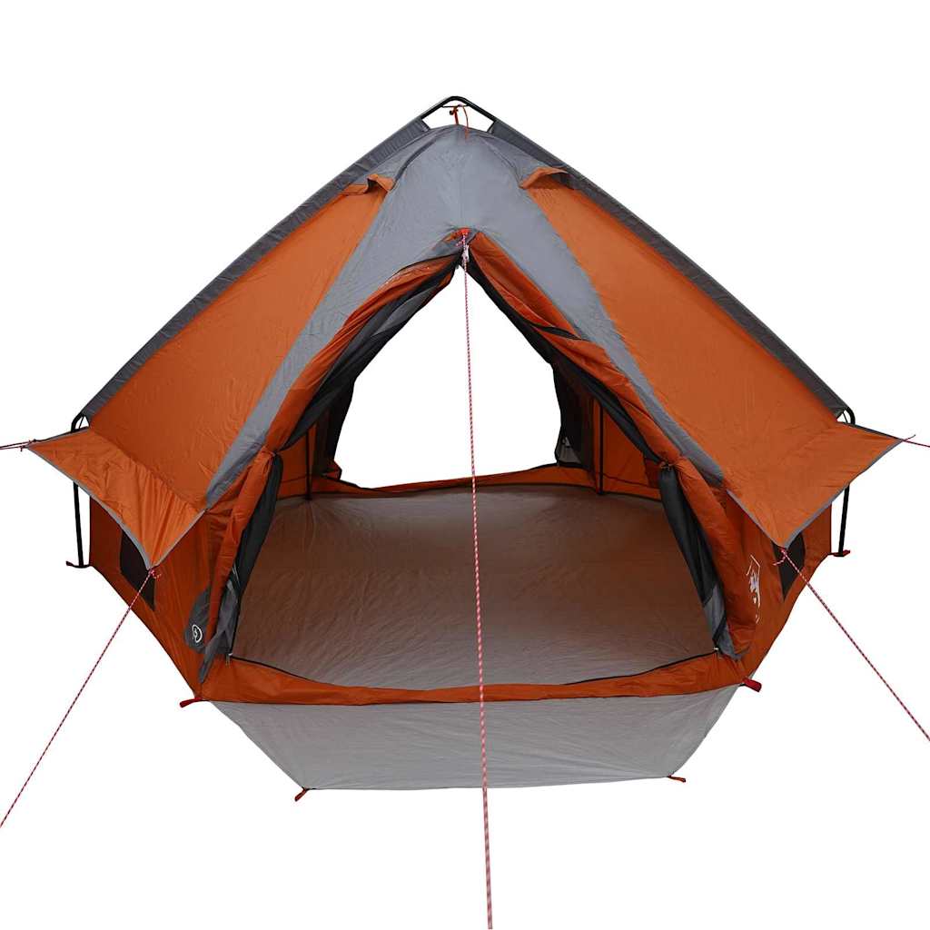 Tenda Teepee per 4 persone con tetto Grigio e arancione