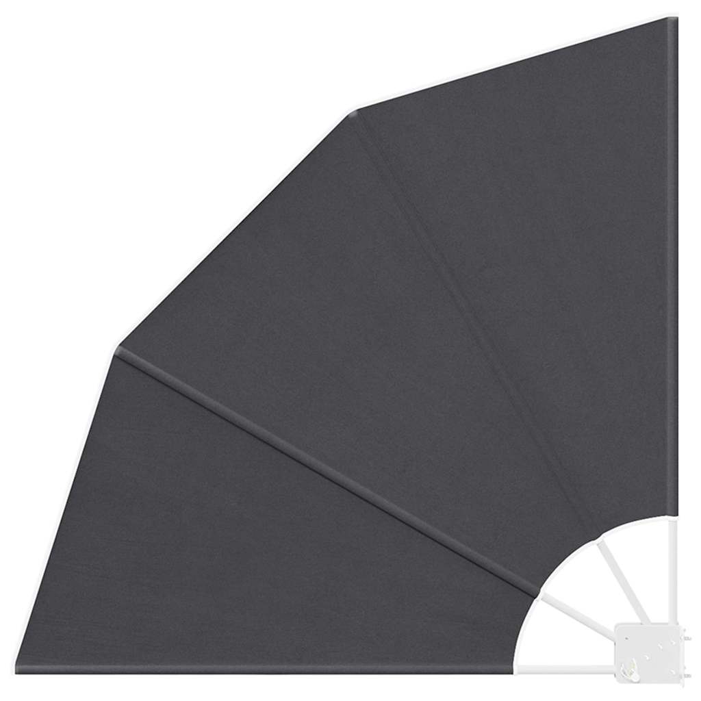 Schermo di Privacy per Balcone 115 x 115 cm Poliestere Nero