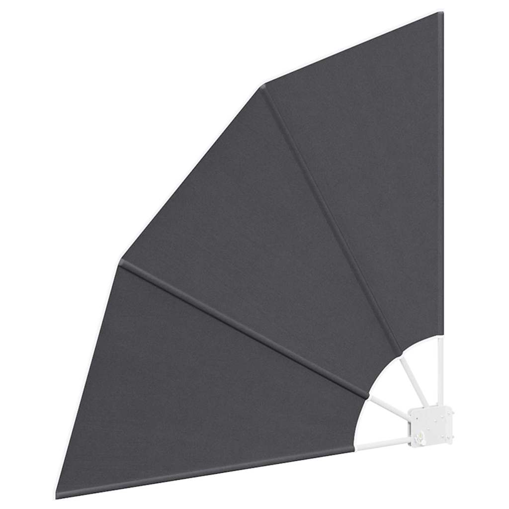 Schermo di Privacy per Balcone 115 x 115 cm Poliestere Nero