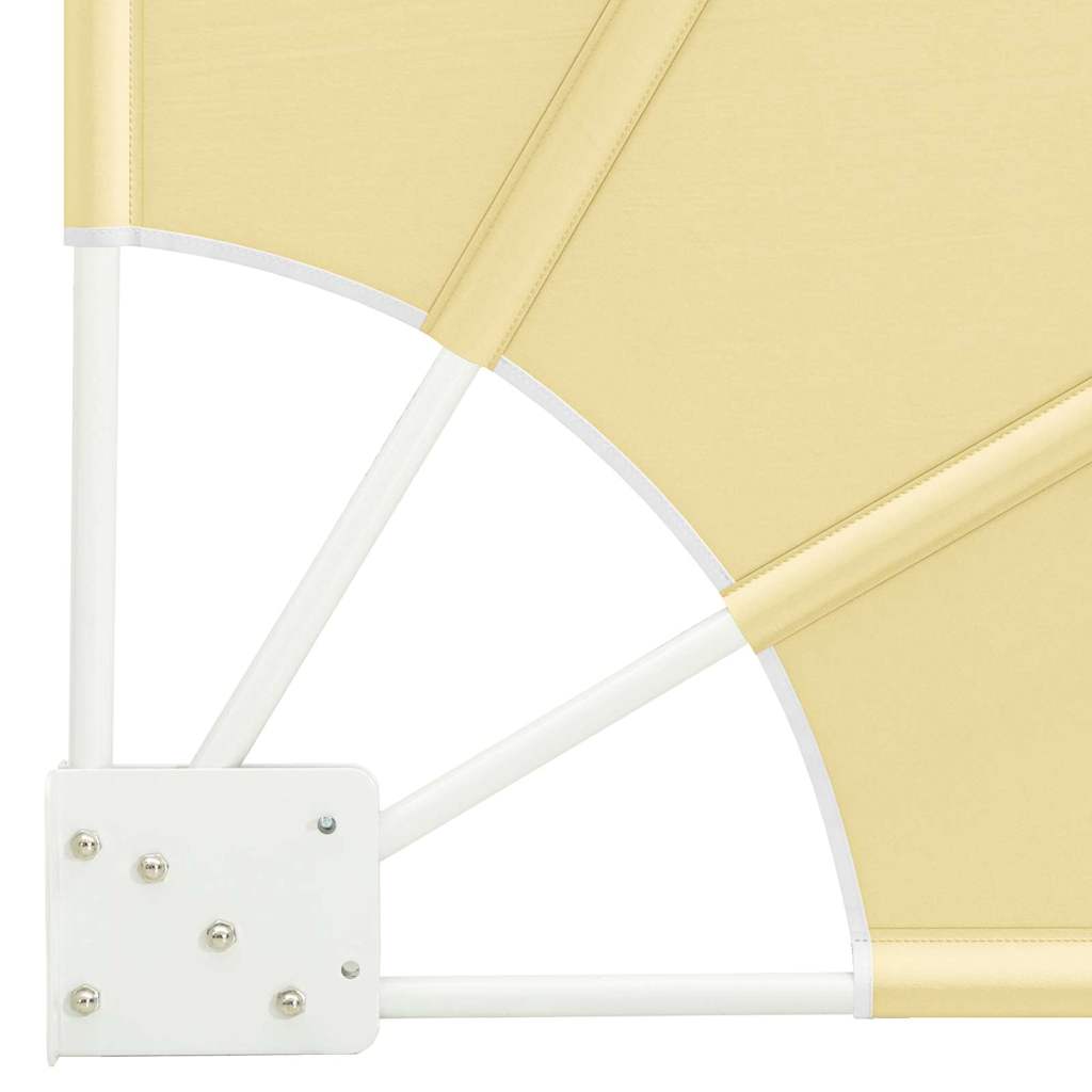 Schermo di Privacy per Balcone 160 x 160 cm Poliestere Sabbia