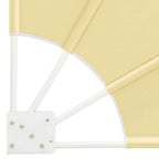 Schermo di Privacy per Balcone 160 x 160 cm Poliestere Sabbia