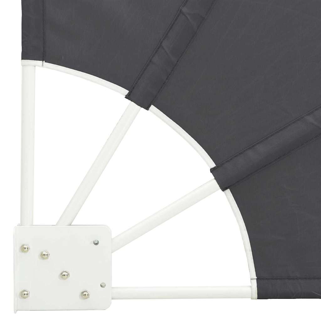 Schermo di Privacy per Balcone 140 x 140 cm Poliestere Nero