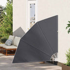 Schermo di Privacy per Balcone 140 x 140 cm Poliestere Nero