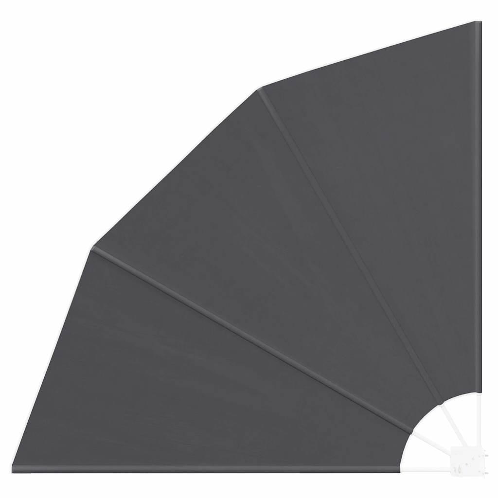 Schermo di Privacy per Balcone 140 x 140 cm Poliestere Nero