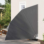 Schermo di Privacy per Balcone 210 x 210 cm Poliestere Nero