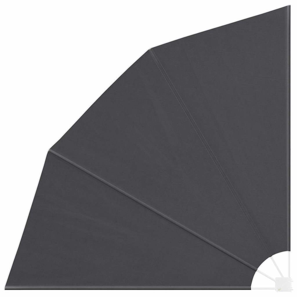 Schermo di Privacy per Balcone 210 x 210 cm Poliestere Nero
