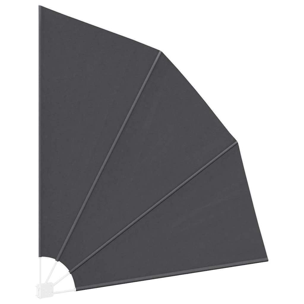 Schermo di Privacy per Balcone 210 x 210 cm Poliestere Nero