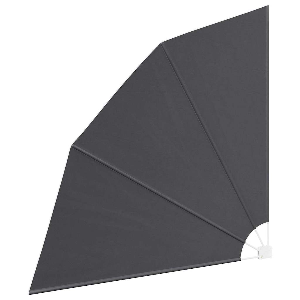 Schermo di Privacy per Balcone 210 x 210 cm Poliestere Nero
