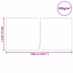 Tessuto per Laghetti Grigio 1 x 10 m Poliestere e Cotone
