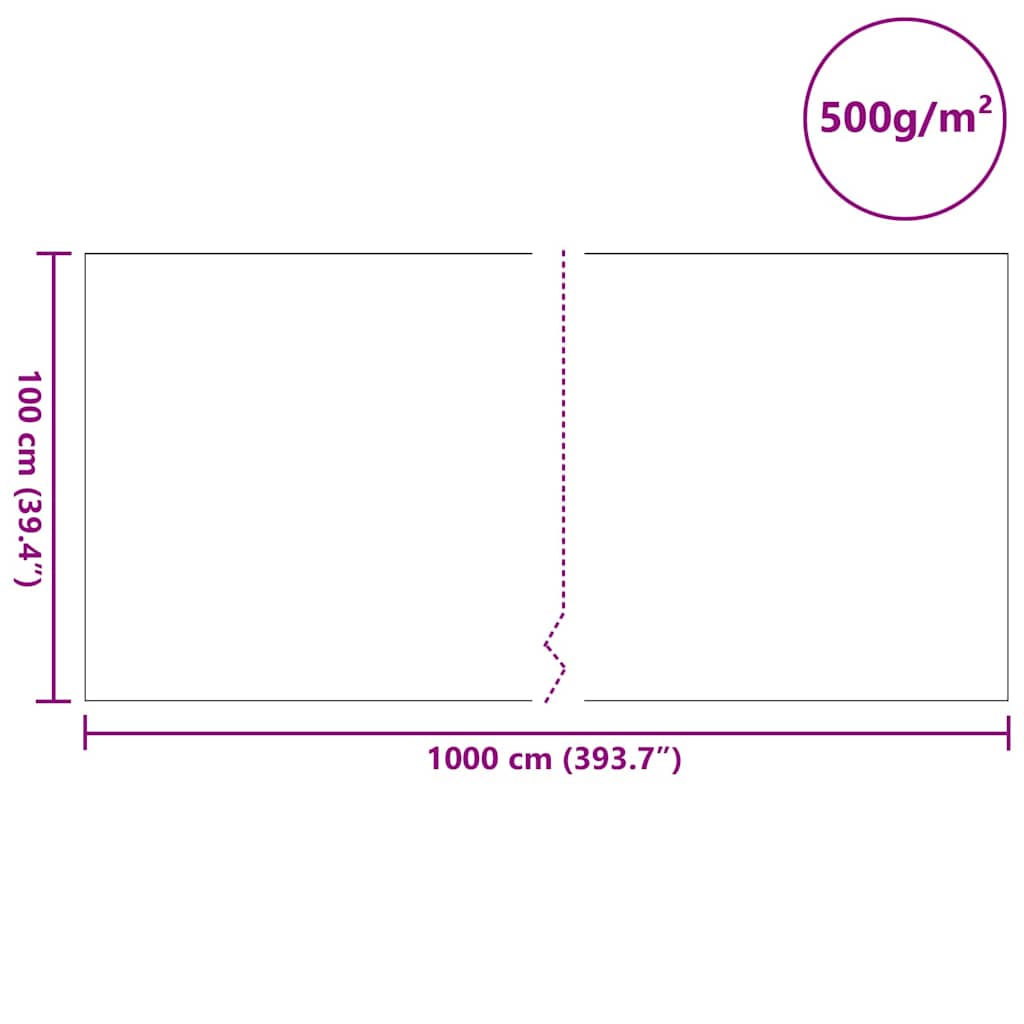 Tessuto per Laghetti Grigio 1 x 10 m Poliestere e Cotone