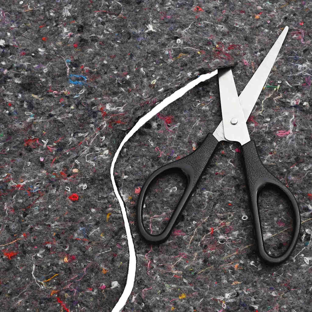 Tessuto per Laghetti Grigio 1 x 10 m Poliestere e Cotone