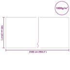 Tessuto per Laghetti Grigio 1 x 25 m Poliestere e Cotone