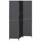 Divider per stanze Nero 146 x 180 cm polyrattan