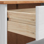 Mobile per scarpe ASKIM Bianco 85 x 35 x 108 cm Pino massello