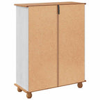 Mobile per scarpe ASKIM Bianco 85 x 35 x 108 cm Pino massello