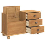 Panchina con contenitore ASKIM Marrone 100 x 39 x 62 cm