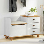 Panchina con contenitore ASKIM Bianco 100 x 39 x 62 cm
