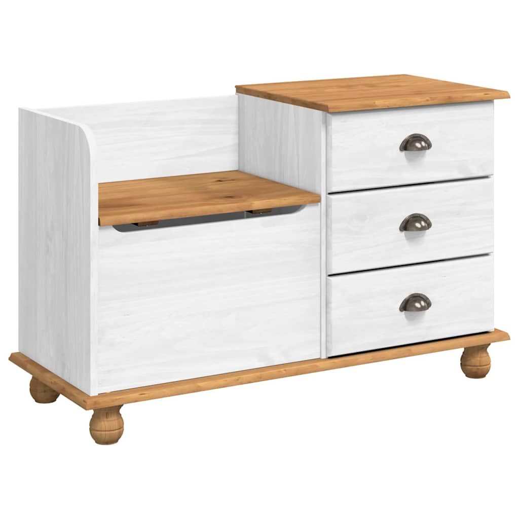 Panchina con contenitore ASKIM Bianco 100 x 39 x 62 cm