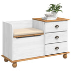 Panchina con contenitore ASKIM Bianco 100 x 39 x 62 cm