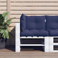 Cuscini per Pallet 3 pz Blu Marino in Tessuto Oxford