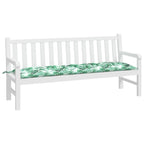 Cuscino per Panca a Foglie 180x50x7 cm in Tessuto Oxford