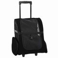 Carrello per Animali 3 in 1 Design Nero 48x32x(57-106) cm Tessuto Oxford