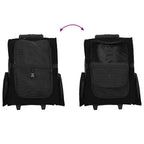 Carrello per Animali 3 in 1 Design Nero 48x32x(57-106) cm Tessuto Oxford