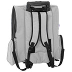 Carrello per animali domestici 3 in 1 design grigio 48x32x(57-106) cm tessuto Oxford