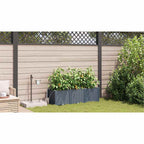 Vaso da giardino 3 pcs Grigio Chiaro 120 x 40 x 37,5 cm