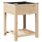 Vaso da giardino con lo scaffale Beige 60,5 x 60 x 76,5 cm